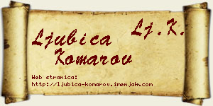 Ljubica Komarov vizit kartica